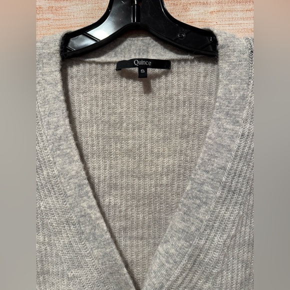 Quince Light Gray Button-Up Cardigan - Picture 3 of 3